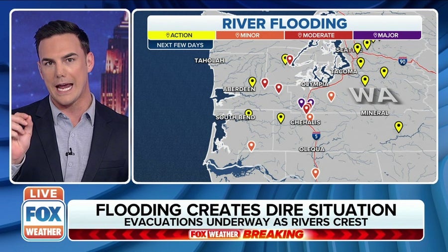 Evacuation orders in effect for thousands in Washington State due to flooding