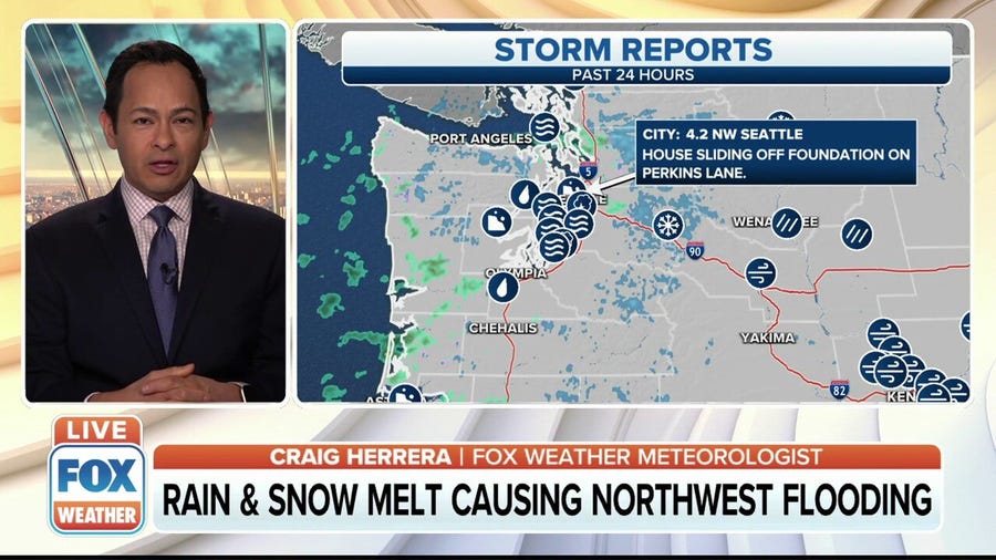 Rain Snow Melt Causing Pacific Northwest Record Flooding Latest Weather Clips Fox Weather