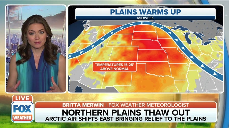 Warmer air returns to the Plains, Midwest as dangerous cold exits