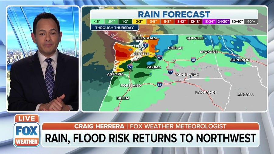 Rain, flood risk returns to the Pacific Northwest