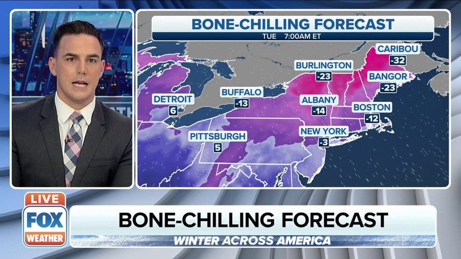 Bone-chilling temperatures for the Northeast