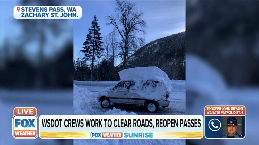 Crews working to clear roads, reopen passes in Washington State