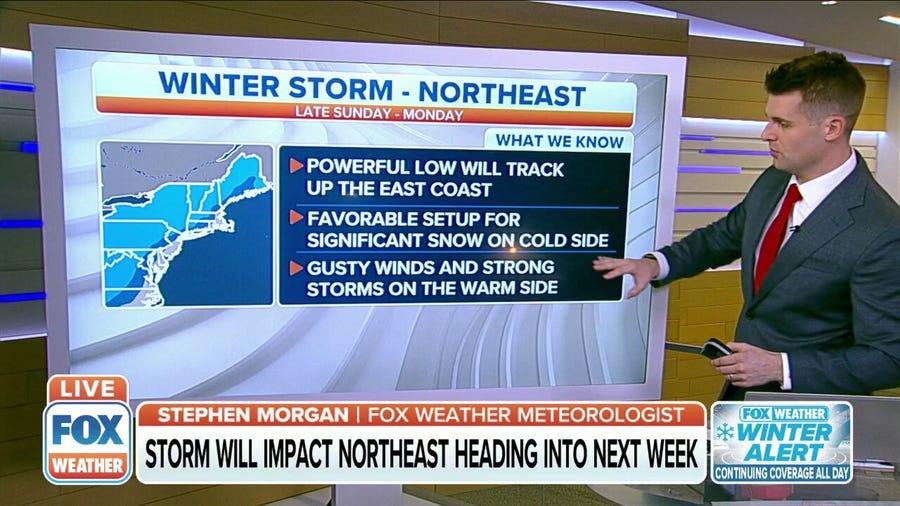 Winter storm to impact Northeast through MLK weekend
