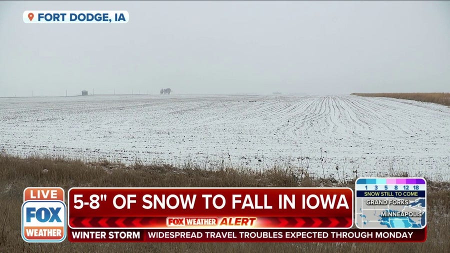 Winter storm brings blowing snow to Iowa, tough travel conditions