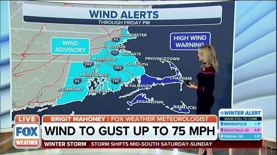 Power outages likely in Massachusetts, 75mph winds possible