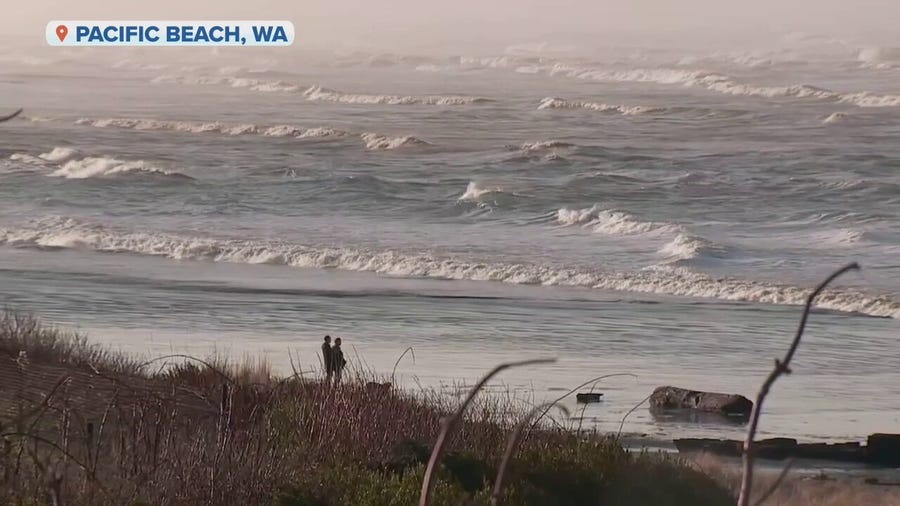 Tsunami waves impact Washington state