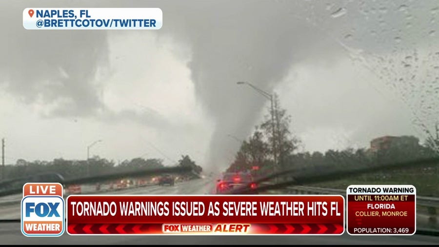 Tornadoes reported across Florida on Sunday