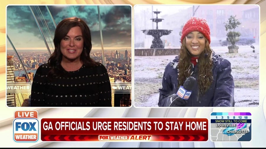 State officials in Georgia urge residents to stay home 