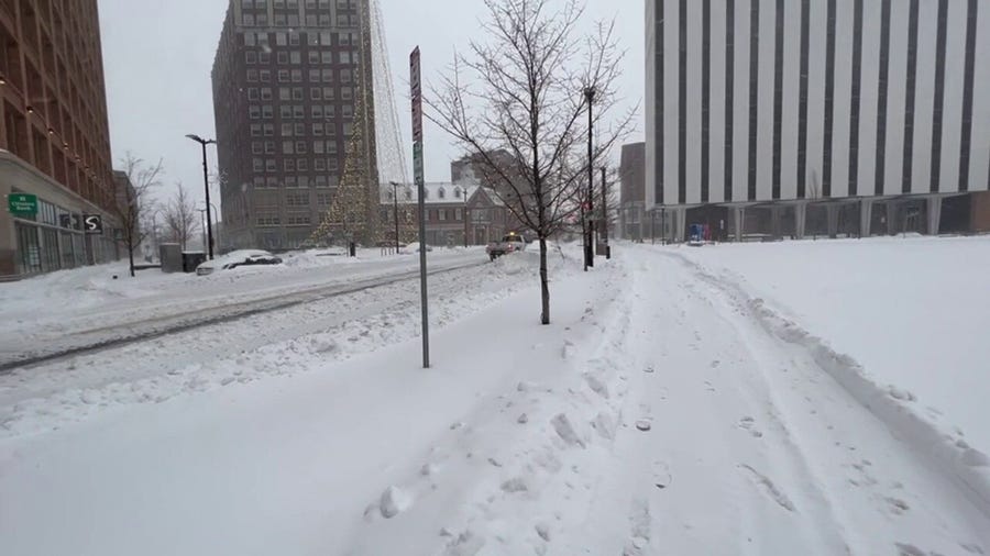Rochester, New York looking like a winter wonderland