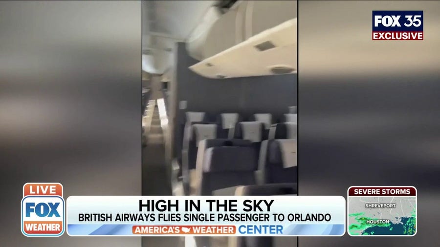 Florida student gets British Airways flight all to himself to Orlando