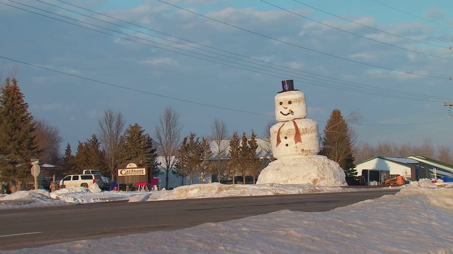 40-foot roadside snowman