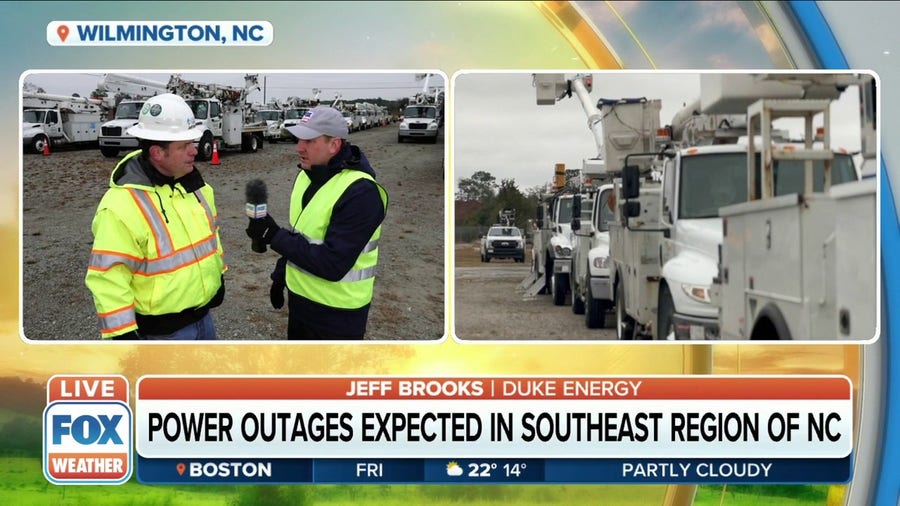 Power outages expected in southeast region of NC from icy conditions