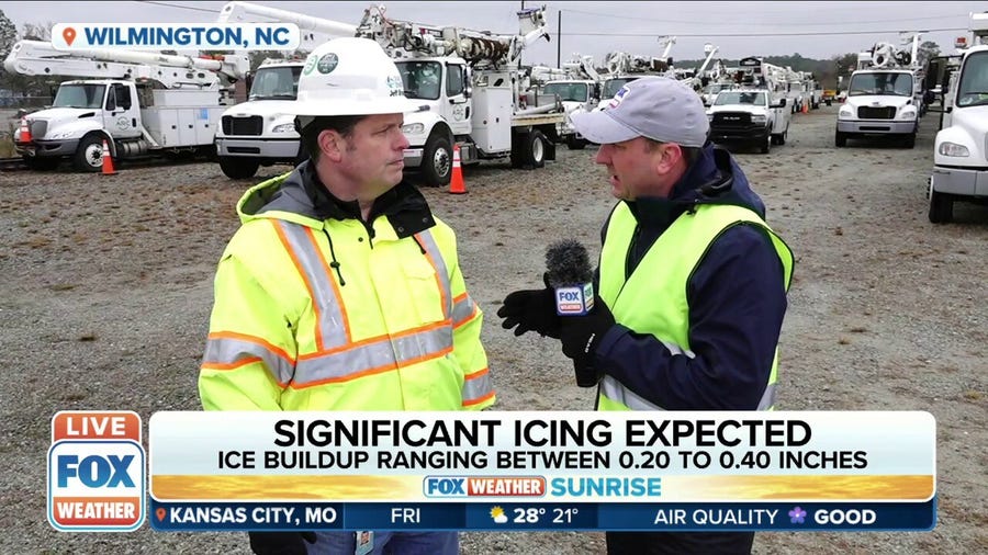 Carolina coast expecting significant icing event