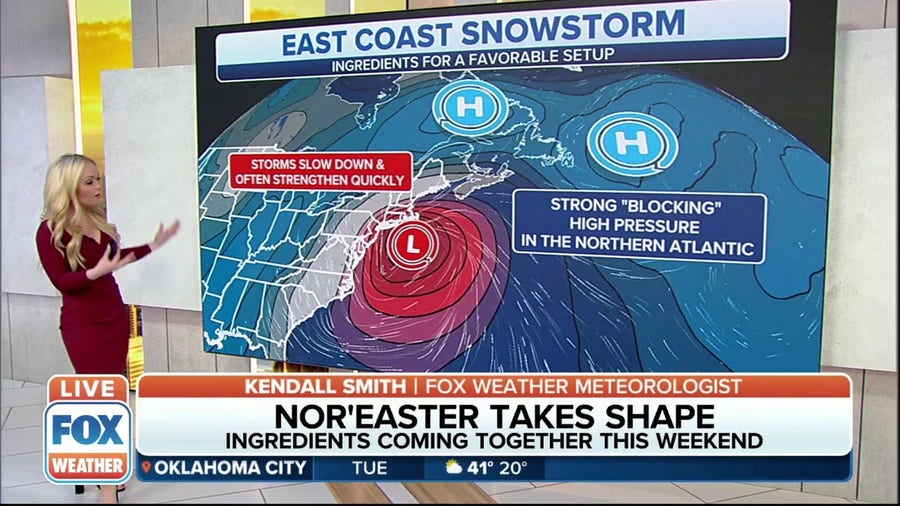Ingredients needed for potential nor'easter to take shape this weekend