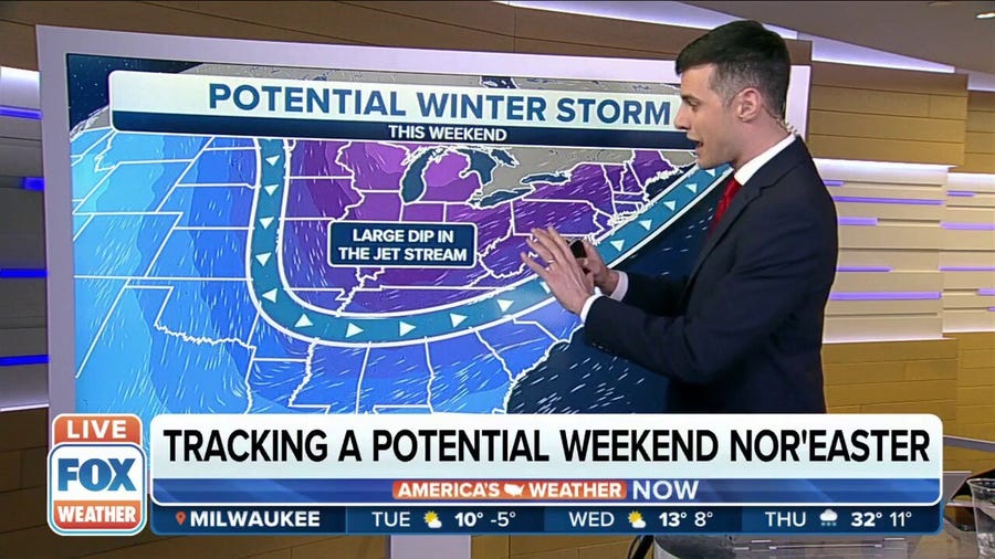 Favorable setup for winter storm to impact Northeast over weekend