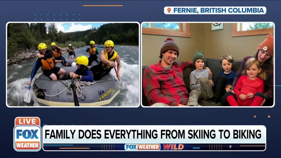 Adventure-seeking family does everything from skiing to biking
