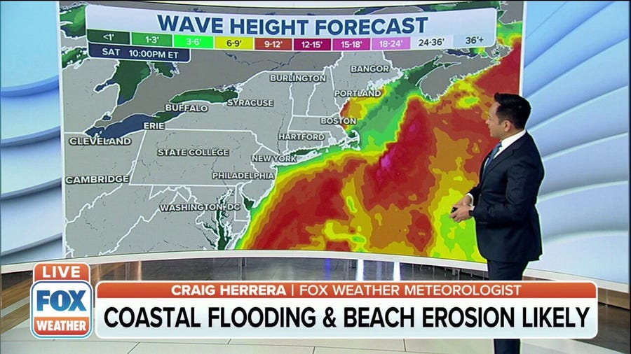 Coastal flooding, beach erosion likely from incoming nor'easter