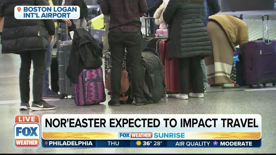 Some airlines waiving fees to change flights ahead of weekend nor'easter