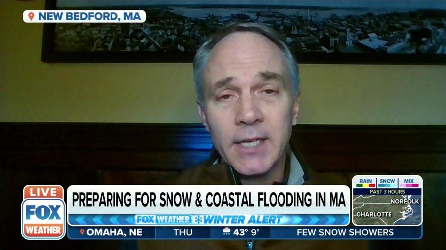 Massachusetts mayor says nor'easter likely to bring down trees, power lines