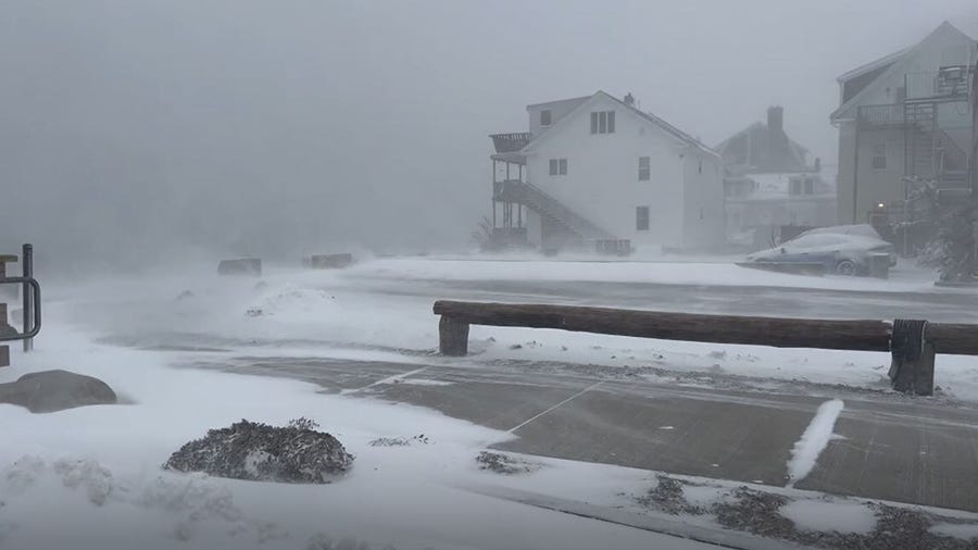 Nor'easter bringing whipping winds to Gloucester, MA