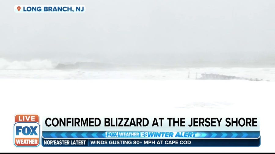 The Jersey Shore officially hit with a blizzard
