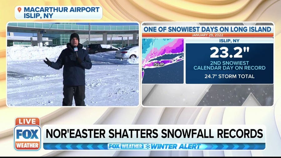 Nor'easter Brings One of the Snowiest Days on Long Island