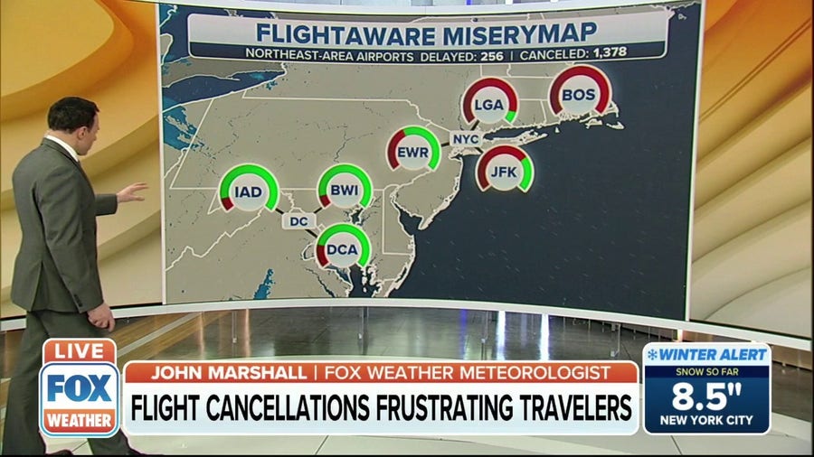 1300+ Flight cancellations following Nor'easter