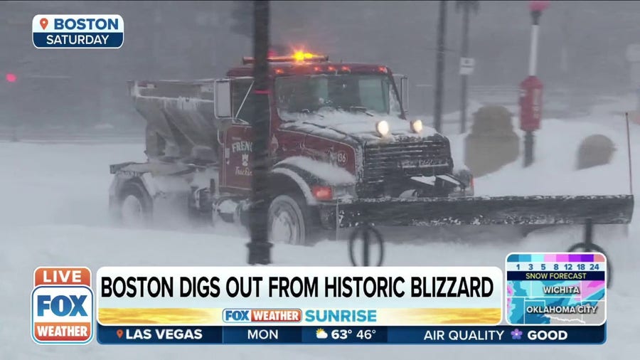 Boston digging out from historic blizzard over the weekend