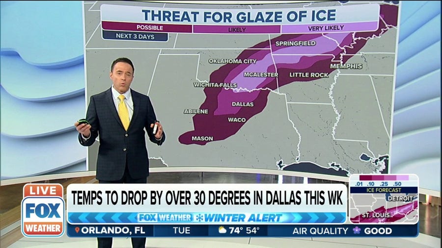 Texas to see plummeting temperatures, ice threat with new winter storm