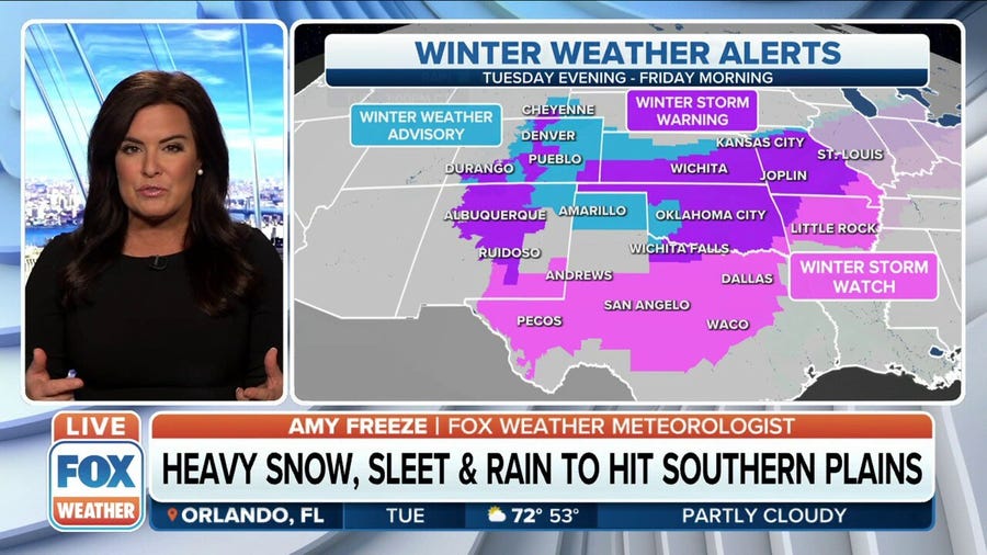 Parts of Texas under Winter Storm Watch as severe winter storm approaches