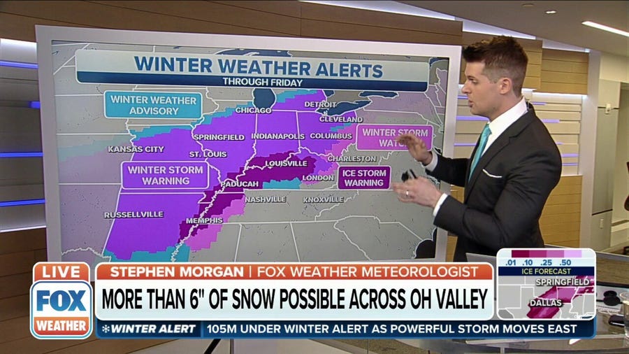 Ice Storm Warnings issued for over 5 million people as ice storm expected