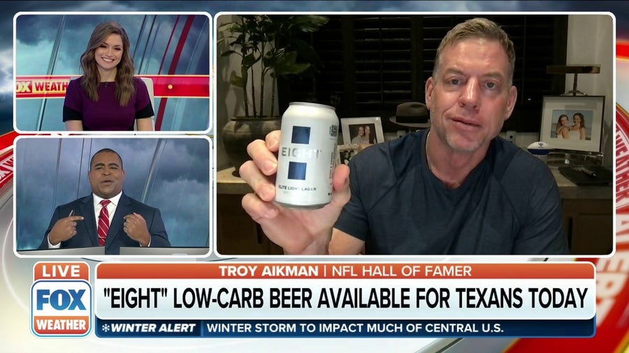 Hall of Fame QB Troy Aikman reacts to Tom Brady's retirement, discusses new beer