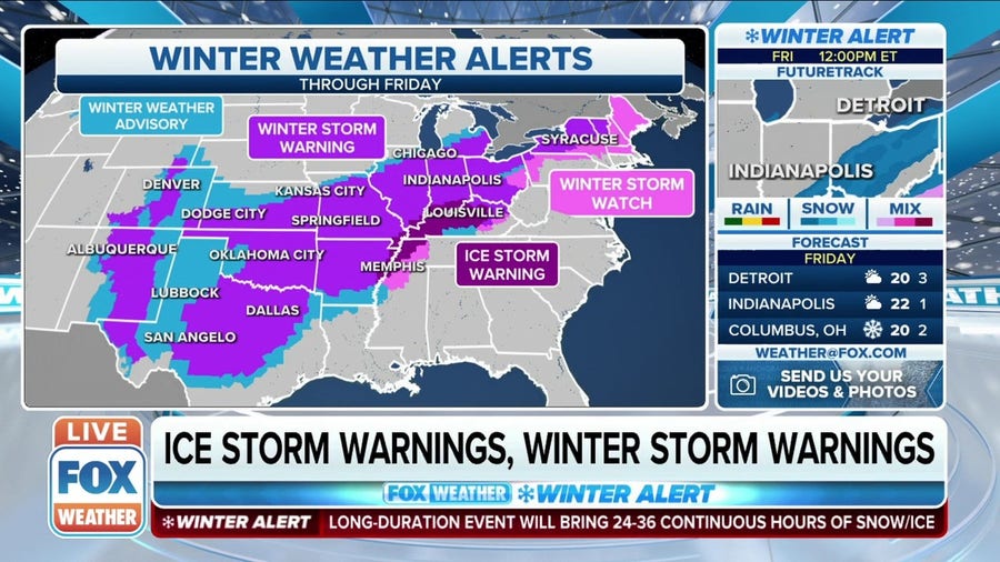 Widespread Winter Storm To Impact 20 States With Snow, Rain And Ice ...