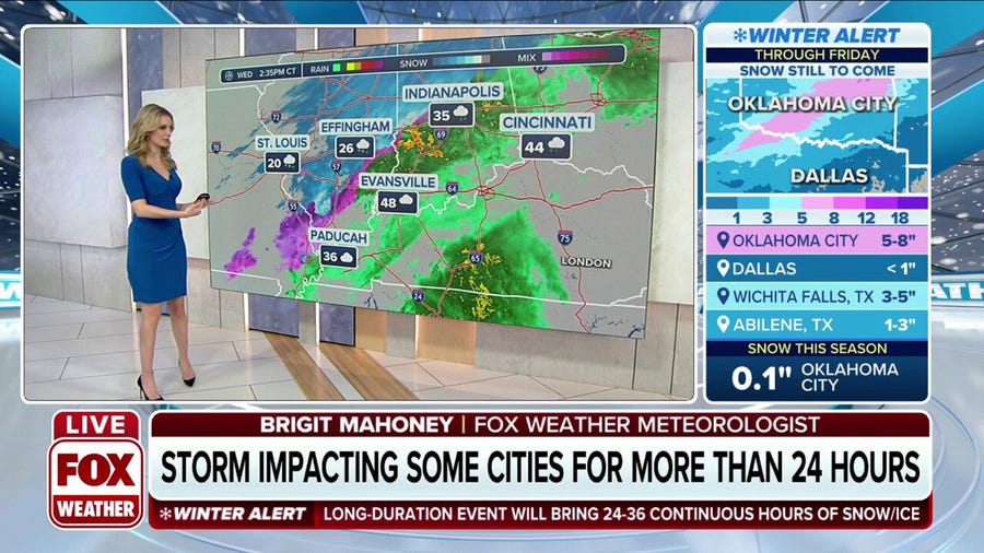 Massive winter storm to impact some cities for more than 24 hours