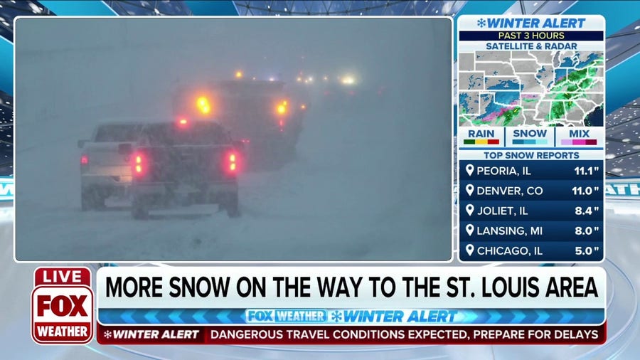 More Snow For St. Louis | Latest Weather Clips | FOX Weather