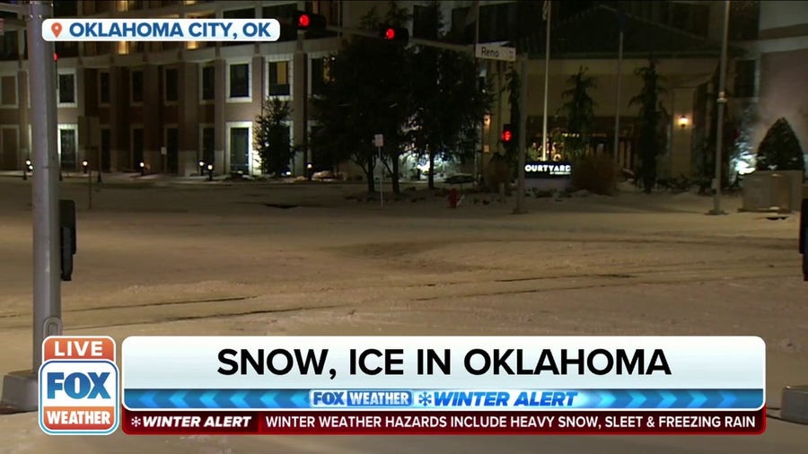 Freezing temperatures making driving conditions dangerous in Oklahoma City