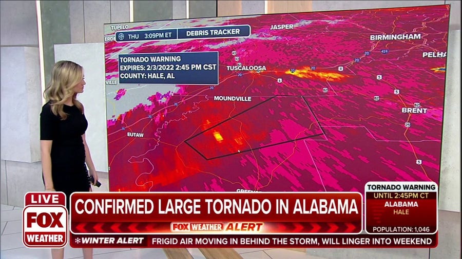 Large tornado confirmed in Alabama