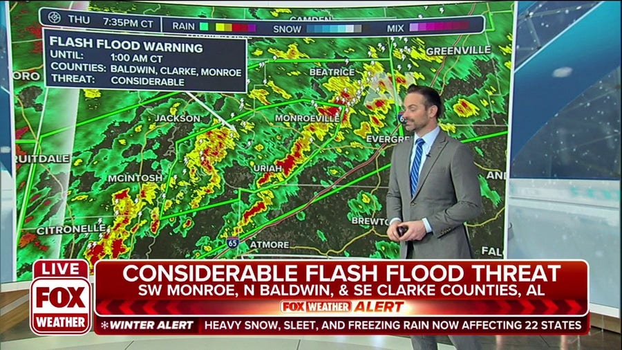 Flash Flood Warning in Alabama