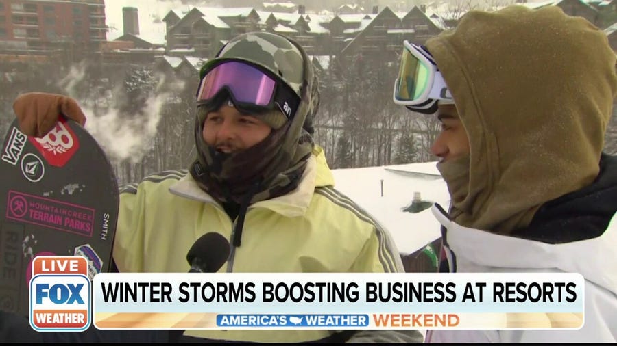 Winter Storms Boosting Business at Ski Resorts