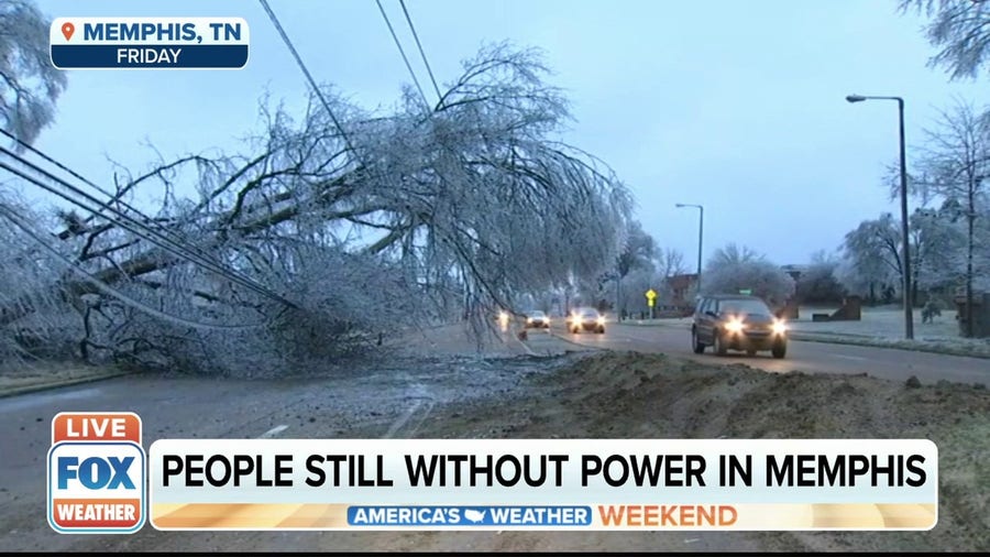 Nearly 80K outages remain after ice storm in Tennessee