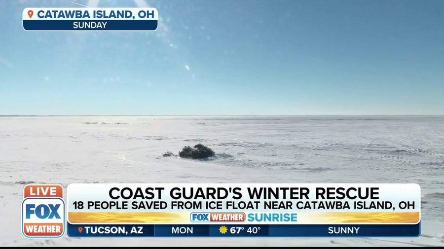 Coast Guard, good Samaritan rescue 18 people trapped on Lake Erie ice