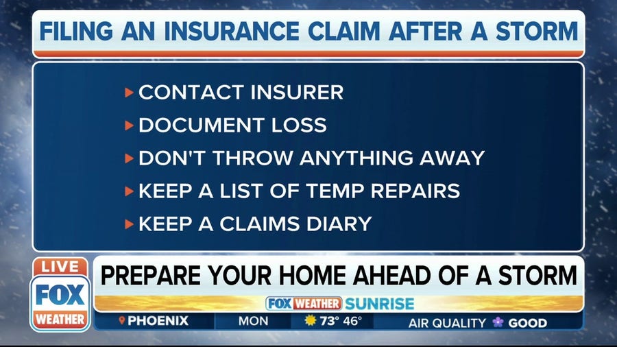 Tips on how to file an insurance claim on your home after a winter storm