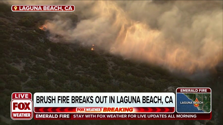 Large brush fire in Laguna Beach, CA prompts evacuations