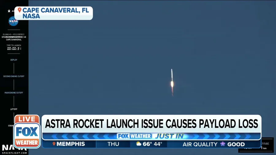 Astra completes first launch, fails to deploy tiny NASA satellites in space