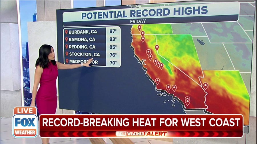 Record-breaking heat in California