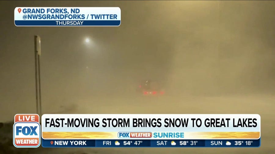 Blizzard Warnings issued as clipper brings snow, gusty winds to upper Midwest