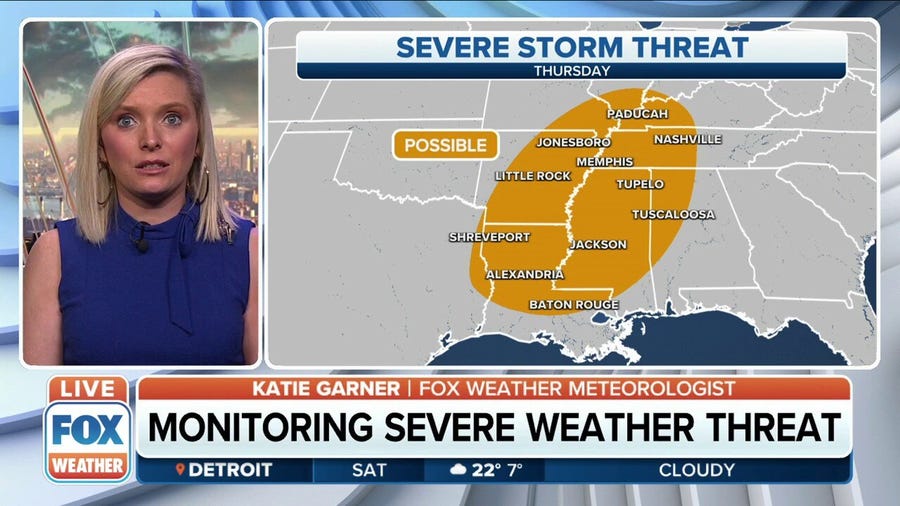 Severe storms, snow could hit Central US next week