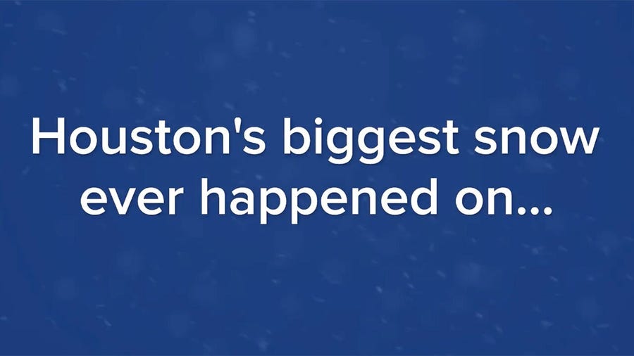 That time when Houston got 20 inches of snow