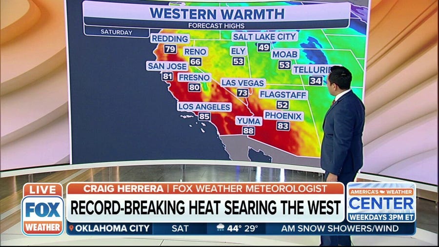 Record-breaking heat searing the West
