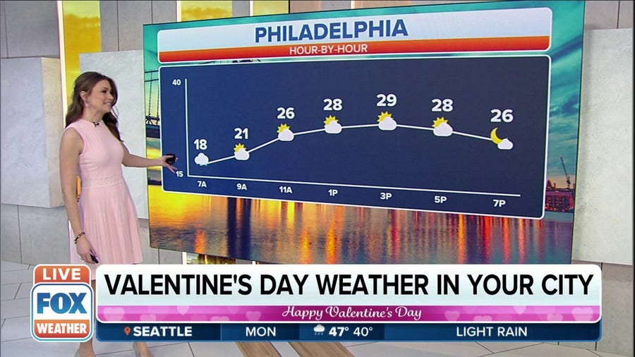 Valentine's Day weather in your city